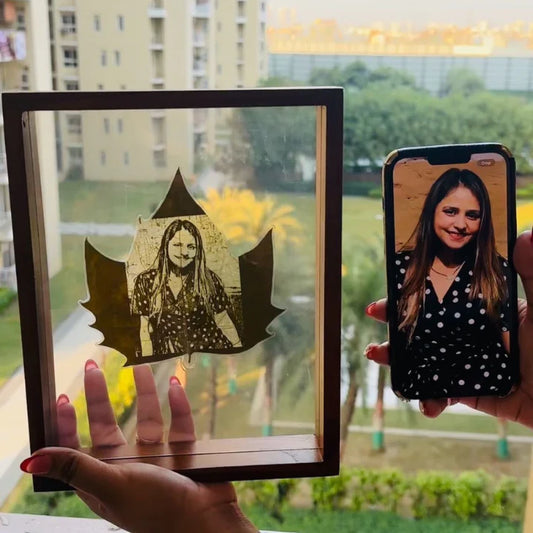 Personalized Leaf Photo Frame