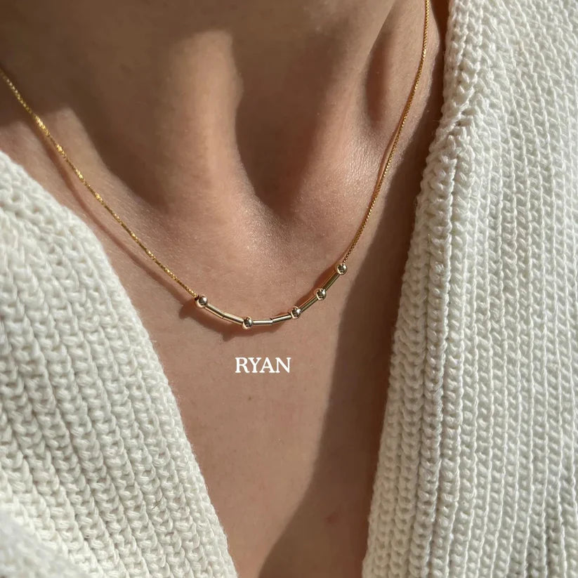 Morse Code Name Necklace